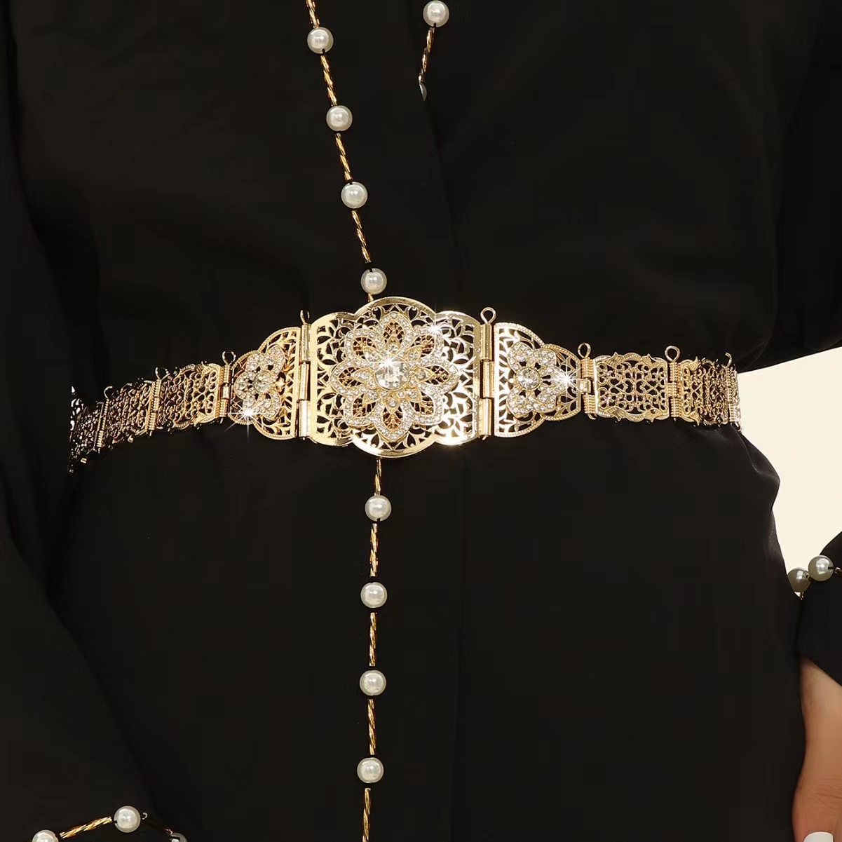 Ethnic Chic Fashion - Sunspicems şık fas kaftan kemer kadınlar