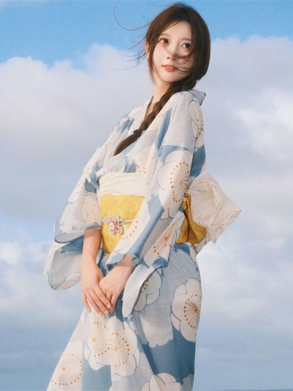 Ethnic Fashion Online - Geleneksel Japon Tarzı Kız Kimono Elbisesi
