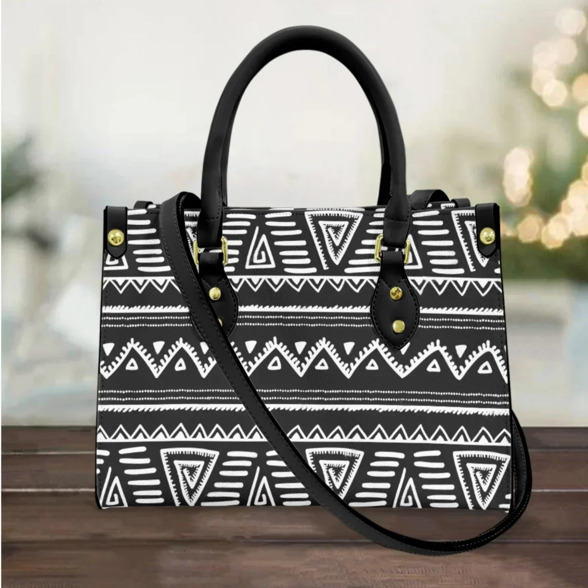 Ethnic Chic Fashion - Vintage Etnik PU Deri Omuz Çantası